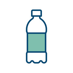 water bottle icon vector design template in white background