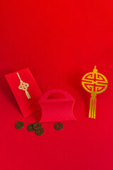 Chinese new year festival decorations, red packet, envelope.