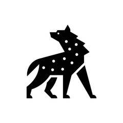 Hyena Logo. Icon design. Template elements