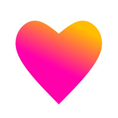 pink and gold heart gradient vector