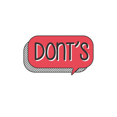 Don't or Good and Bad Icons w Positive and Negative Symbols