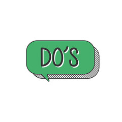 Do's or Good Icon w Positive Symbol