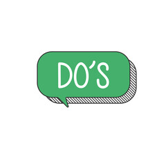 Do's or Good Icon w Positive Symbol