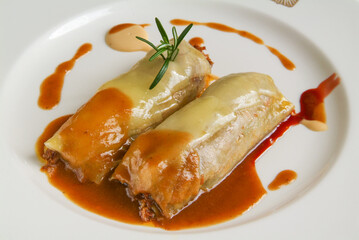 Canelón de rabo de buey
