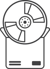 Obraz premium CD for storage illustration in minimal style