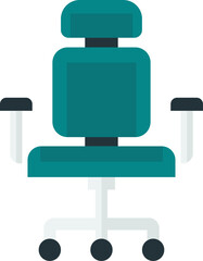 office chair illustration in minimal style