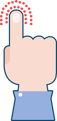 Obraz premium Illustrations icon design hand finger gesture touchscreen action. PNG