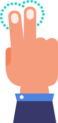Illustrations icon design hand finger gesture touchscreen action. PNG