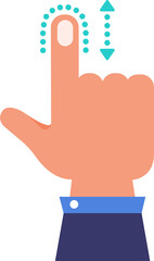 Illustrations icon design hand finger gesture touchscreen action. PNG