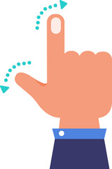 Illustrations icon design hand finger gesture touchscreen action. PNG