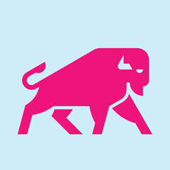 Bison Logo. Icon design. Template elements