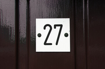 house number twenty seven (27)