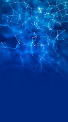 Digital plexus background, big data visualization background. Futuristic virtual abstract background. Concept of connectivity.