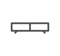 Fototapeta premium Furniture and household icon outline and linear vector. 