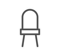 Furniture and household icon outline and linear vector.
