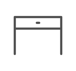 Furniture and household icon outline and linear vector.
