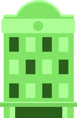 Illustrations flat design concept building city and tower. PNG