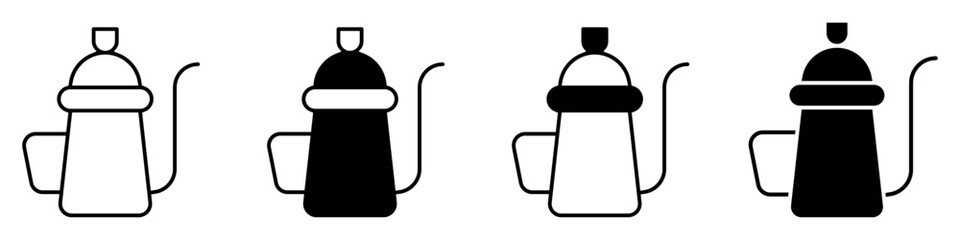 Kettle icon vector set. Tea teapot illustration sign collection. hot drink symbol. Tea logo.