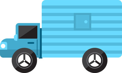 Icon pick-up truck flat design concept cars png.