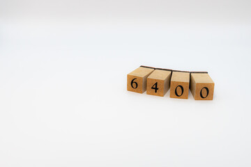 ブロック　数字　Number　ナンバー　6400