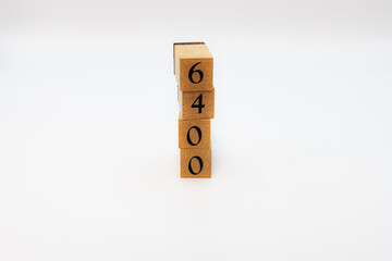 ブロック　数字　Number　ナンバー　6400