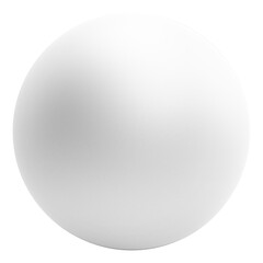 White Sphere isolated background. Sphere mockup. 3d illustration