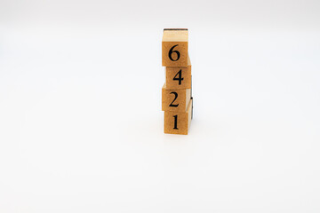 木ブロック　数字　ナンバー　Number　6421