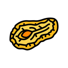 pear dried fruit color icon vector. pear dried fruit sign. isolated symbol illustration