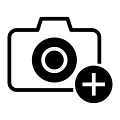 Icon Take Photo With Style Glyph