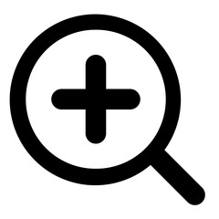 Icon Zoom In With Style Glyph