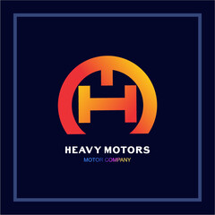 Obraz premium H A Vector logo, golden shape and monochromatic one. Abstract emblem, HA Heavy Motors logo design concept, logo, logotype element for template. Vector Eps8