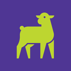 Lamb Logo. Icon design. Template elements