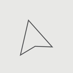 Cursor vector icon illustration sign