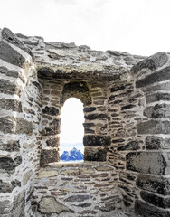 Skellig Island, ruined remains of a Christian monastery, Ireland
