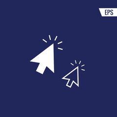 Cursor vector icon illustration sign