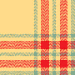 Plaid check pattern. Seamless fabric texture. Tartan textile print.