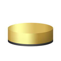 gold podium and black color