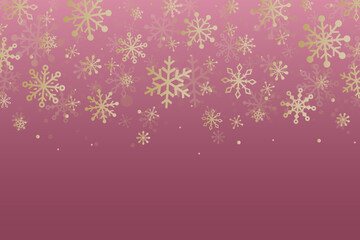 Naklejka na ściany i meble Concept of Christmas greeting card with shiny snowflakes. Vector illustration