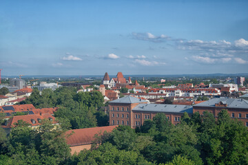 Ingolstadt, high view of the city