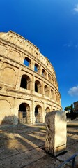 Fototapeta na wymiar Ancient stone Colosseum in Rome