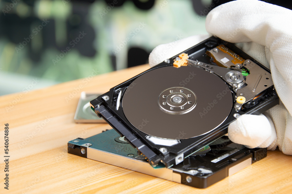 Poster 2.5-inch hard disk drive is the part that is used to store data or is called a hard disk as well.