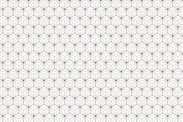 Japanese seamless pattern. Gold geometric background. cubic elements design