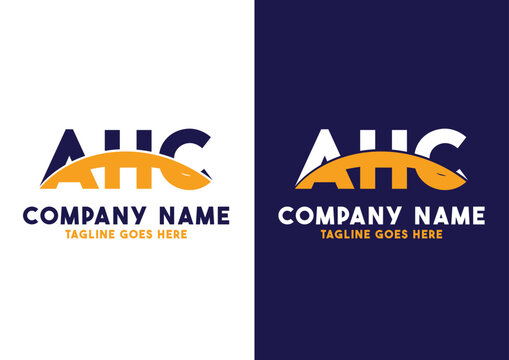 Letter AHC logo design vector template, AHC logo