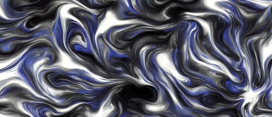 A Black And White Background With Blue Swirls, Remarkable Abstract Backdrop Background. For Graphic Design.