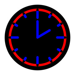 blue clock