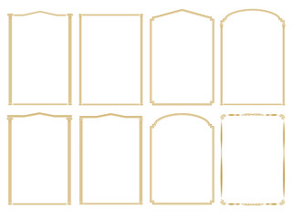 golden border frame set,
금색 테두리프레임 세트