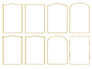 golden border frame set,
금색 테두리프레임 세트