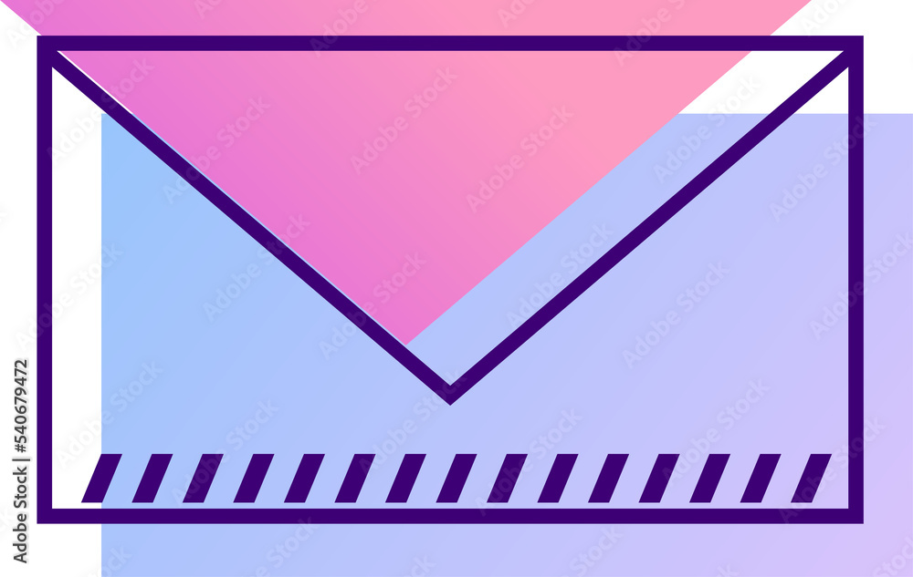 Poster icons email line gradient digital device application ui kit