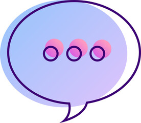 Icons message Line Gradient digital device application ui kit