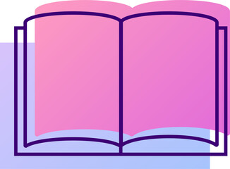 Icons book Line Gradient digital device application ui kit